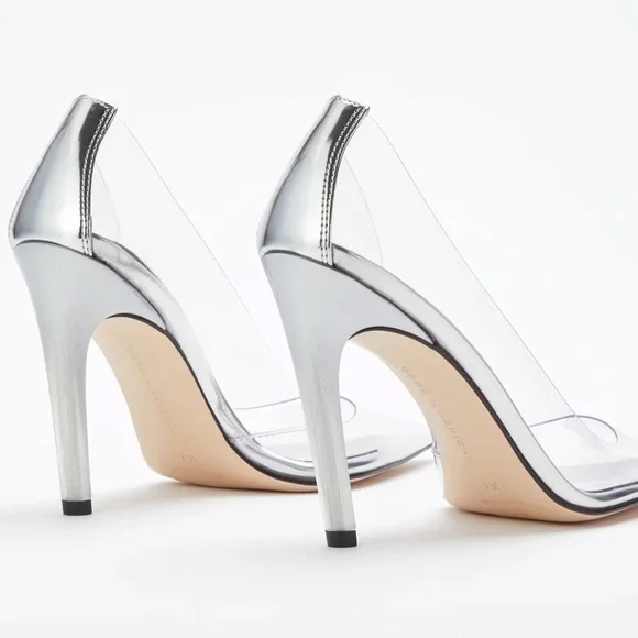 Good American CINDER-F*CKING-RELLA PUMP “glass” Cinderella Clear Heel Sz 6.5 - Picture 3 of 8